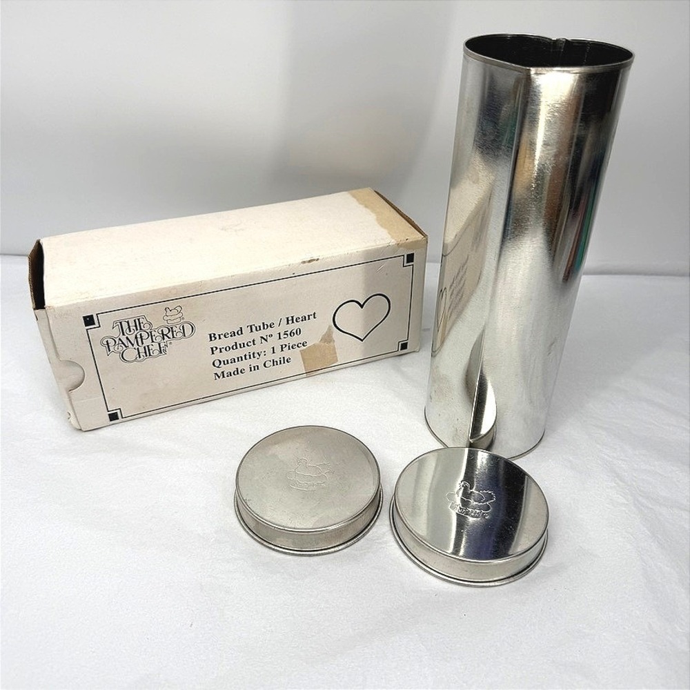 The Pampered Chef Heart Bread Tube 1560 Baking Mold Kitchenware Valtrompia